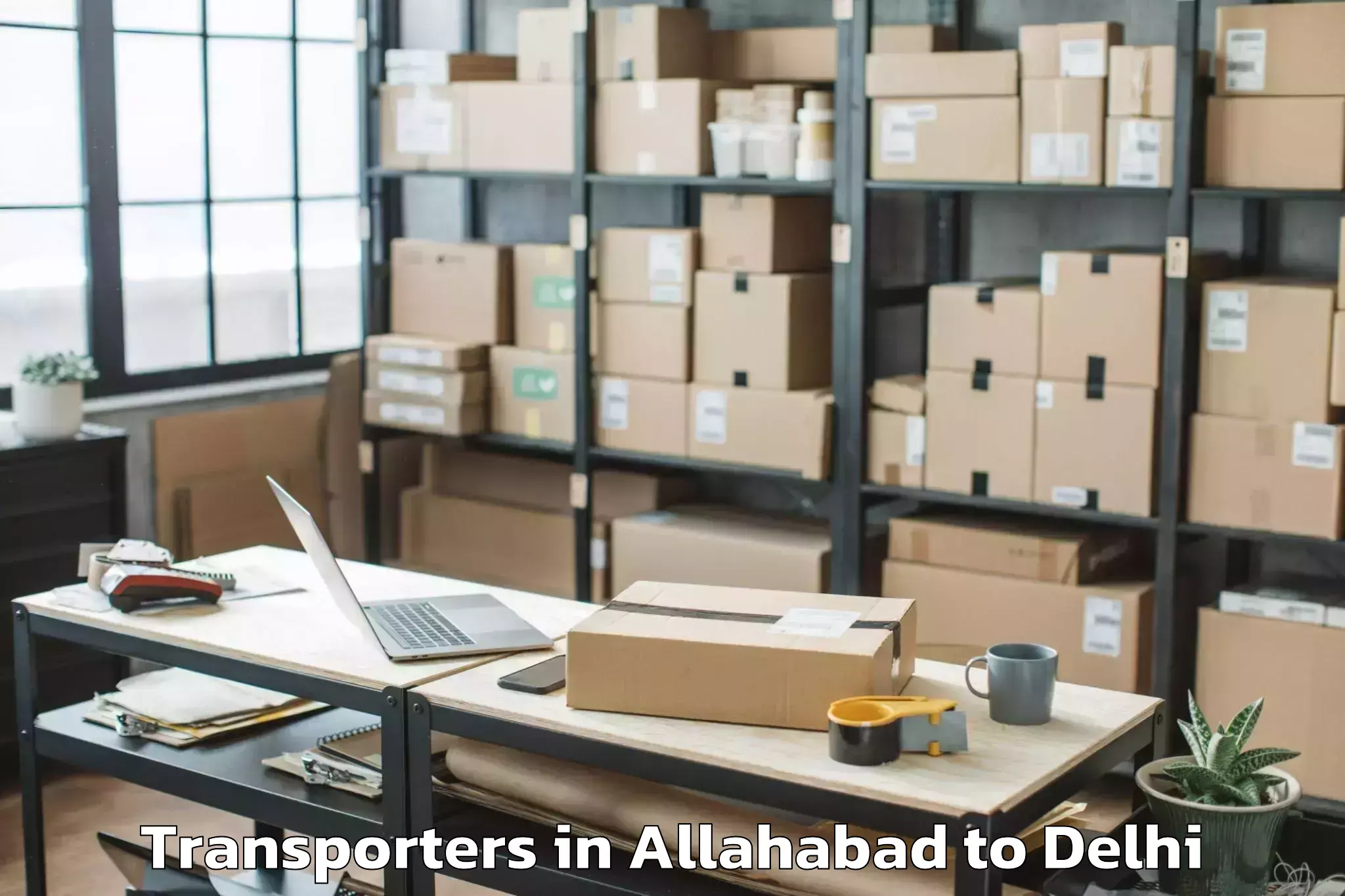 Book Allahabad to Seema Puri Transporters Online